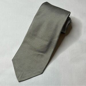Robert Talbott for Logan's Black and White Men's Hand Sewn Silk Tie